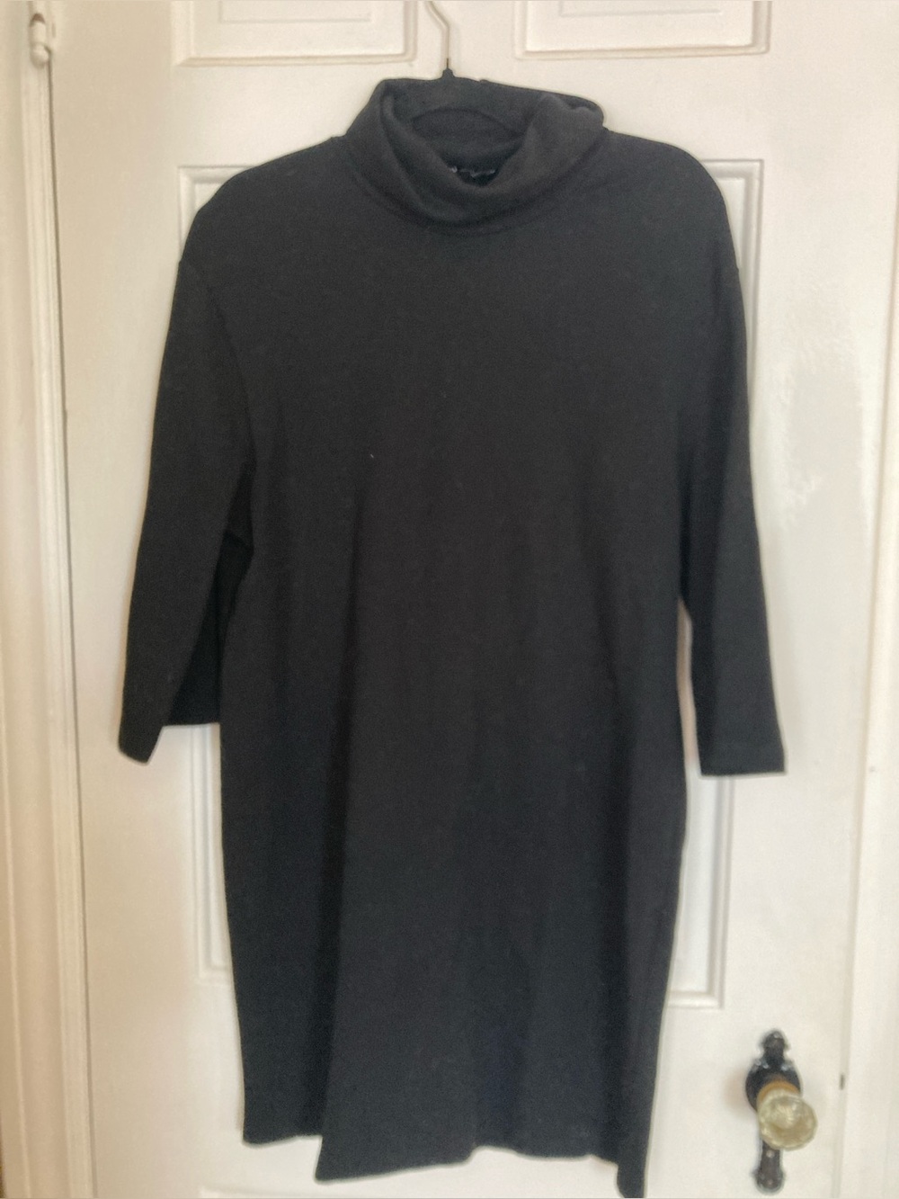 Zara black turtleneck dress